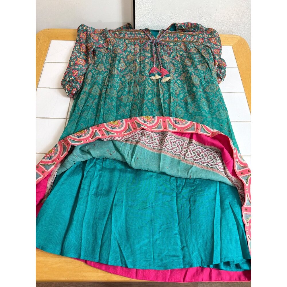 Tanvi Kedia Bohemian Tassel Tunic Dress Festival Western Size S - Picture 8 of 16